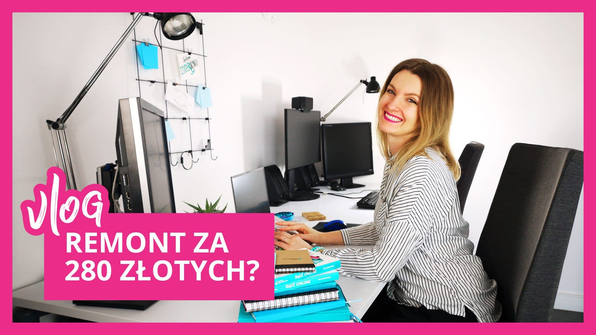Pomysł na remont pokoju - metamorfoza biura tanim kosztem