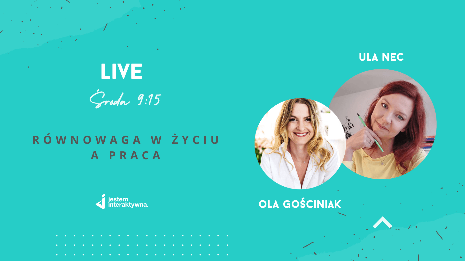 Równowaga w życiu a praca - live z Ulą Nec