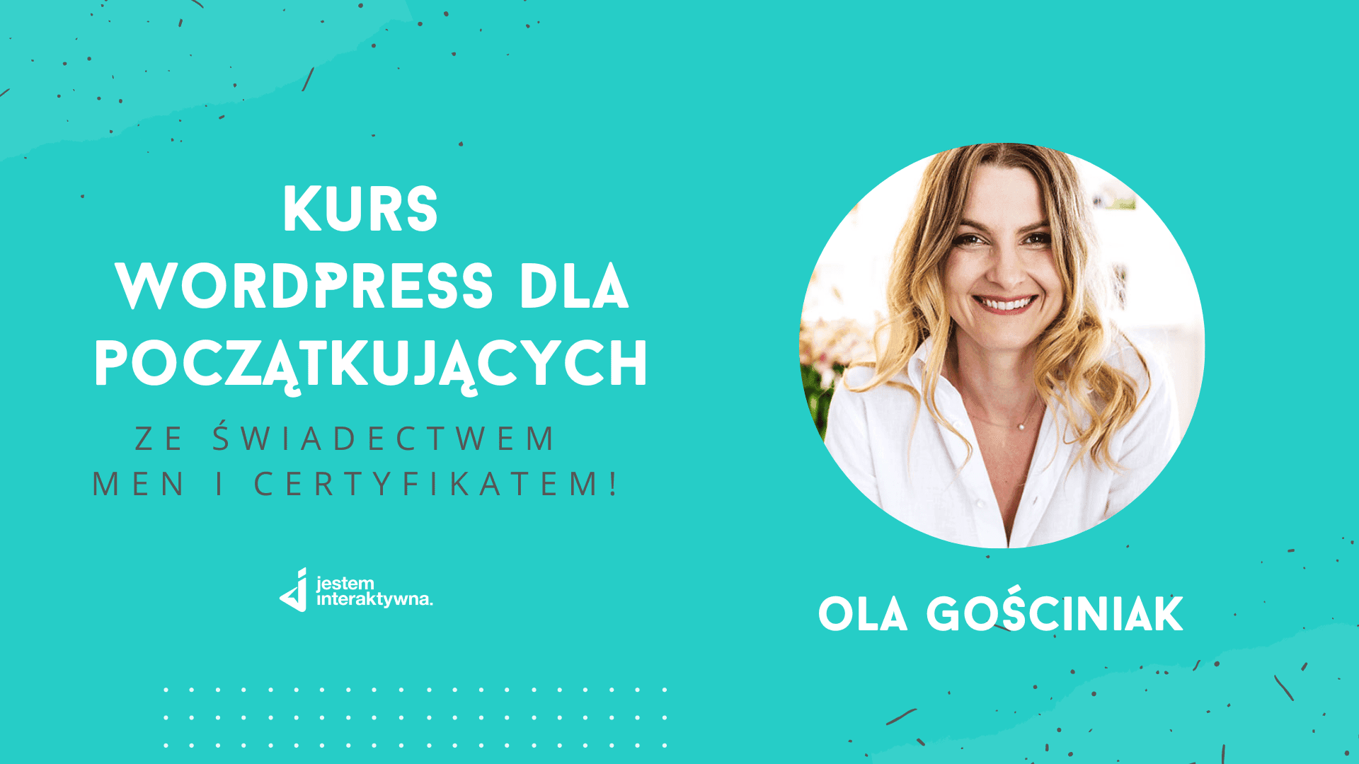 Kurs WordPress dla początkujących ze świadectwem MEN i certyfikatem!