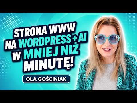 Strona WWW na WordPress + AI w mniej niż minutę!