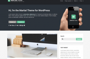 Martial Lite - 8 darmowych motywów WordPress