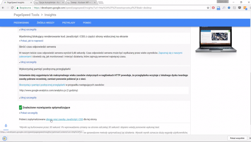 wordpress optymalizacja