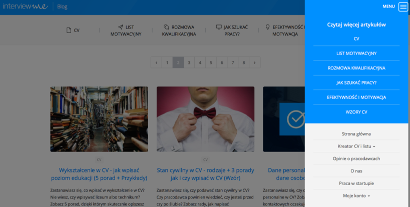 Menu na stronie WWW - dobre praktyki i przykłady nawigacji