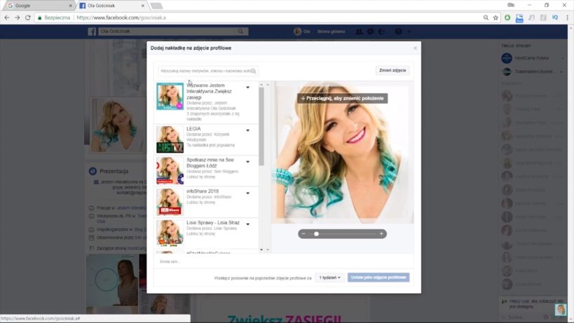 jak stworzyc nakladke na fb