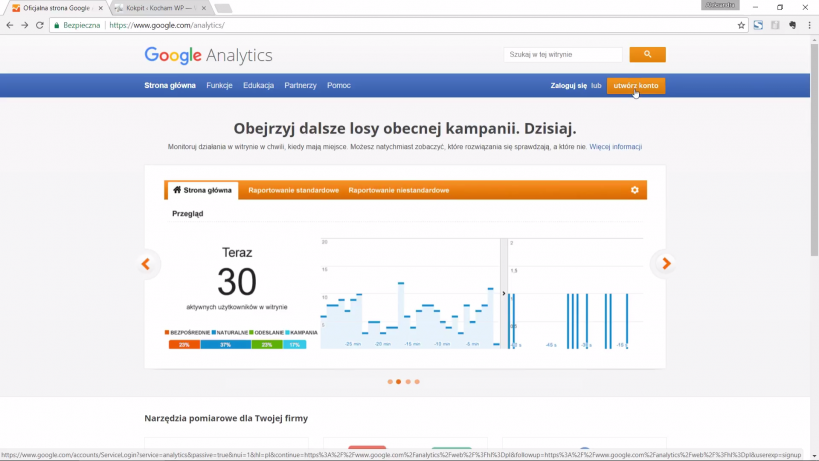 kod śledzenia WordPress