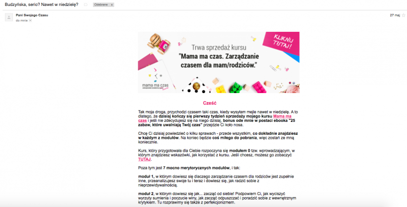 świetny newsletter