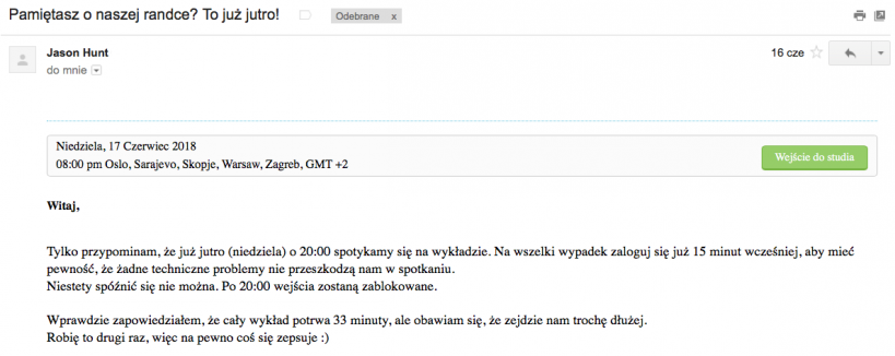 świetny newsletter