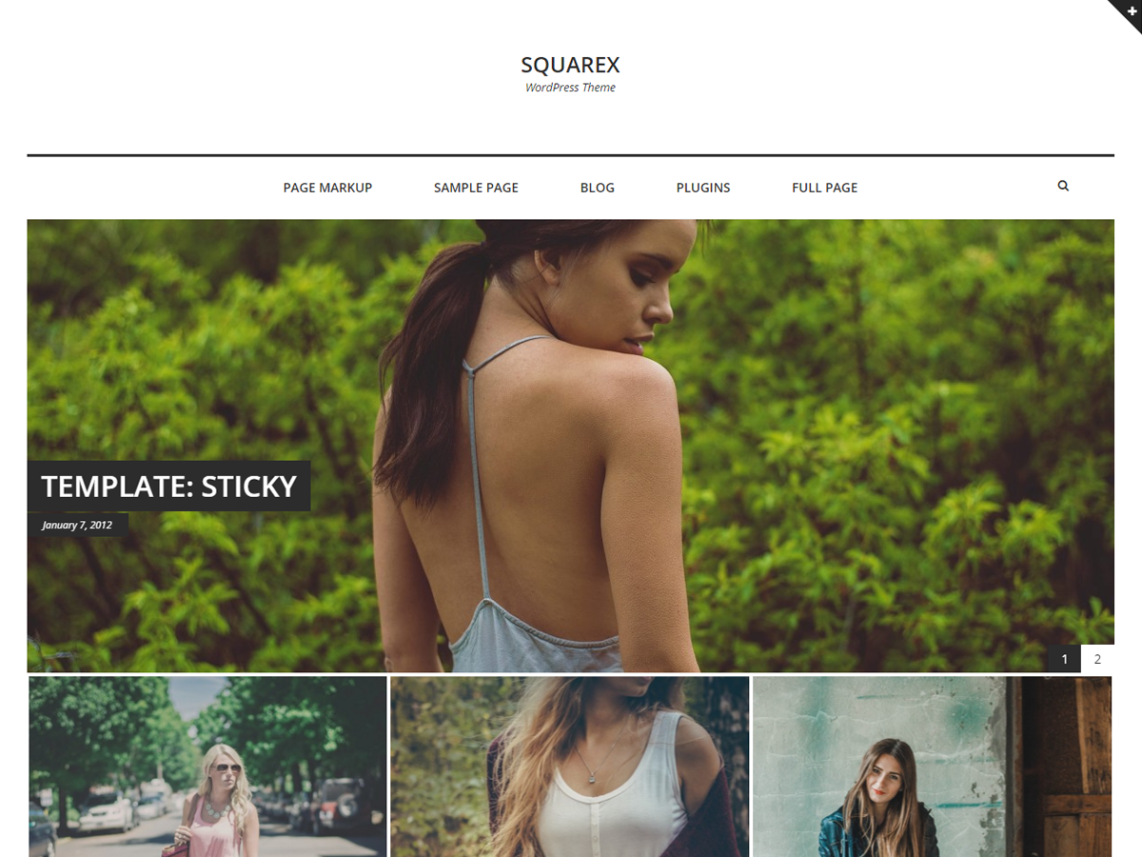 Squarex Lite - Najlepsze szablony blogowe do WordPressa - za darmo