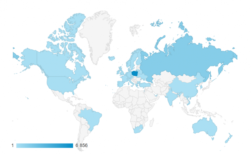 Statystyki z Google Analytics - podsumowanie roku blogowania