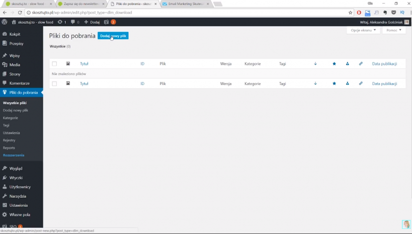 Lead magnet w WordPress