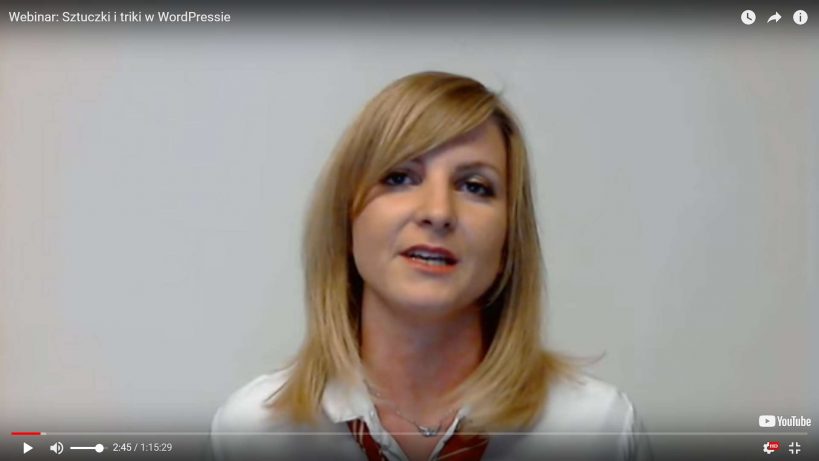 Jak zrobić WEBINAR - zobacz, jaką metamorfozę przeszłam w rok!