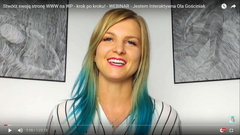 Jak zrobić WEBINAR - zobacz, jaką metamorfozę przeszłam w rok!