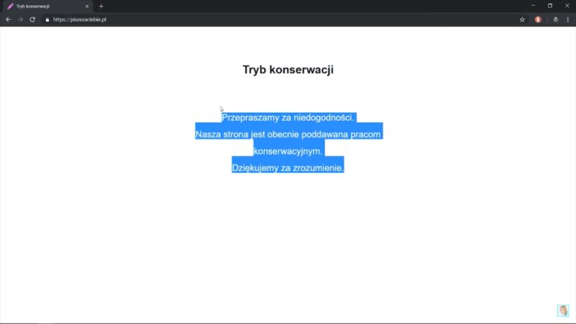 zaślepka strony WWW
